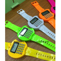 Reloj promocional de los cabritos de Digitaces Relojes formados Apple de la calculadora para los niños